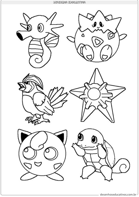 desenho para colorir pokemon